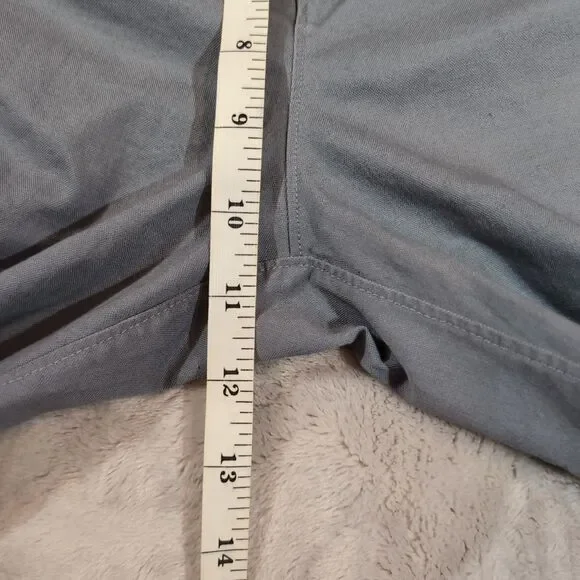 Lululemon Commission Shorts Mens 34 Classic Fit Blue 9” Warpstreme Chinos Golf - Picture 6 of 10